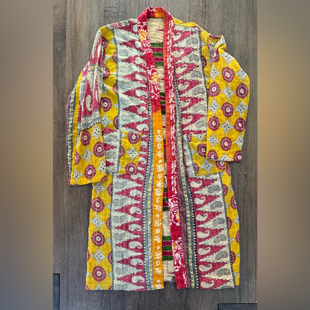 Kantha Kimono Robe Reversible